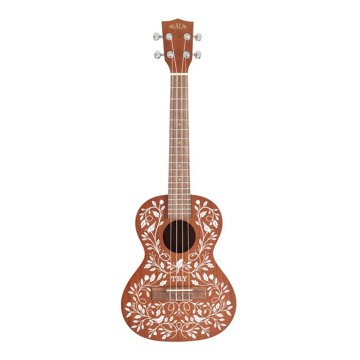 Kala Mandy Harvey Learn To Play Signature Series tenor ukulele – Mahonie, lessen, tuner en gigbag