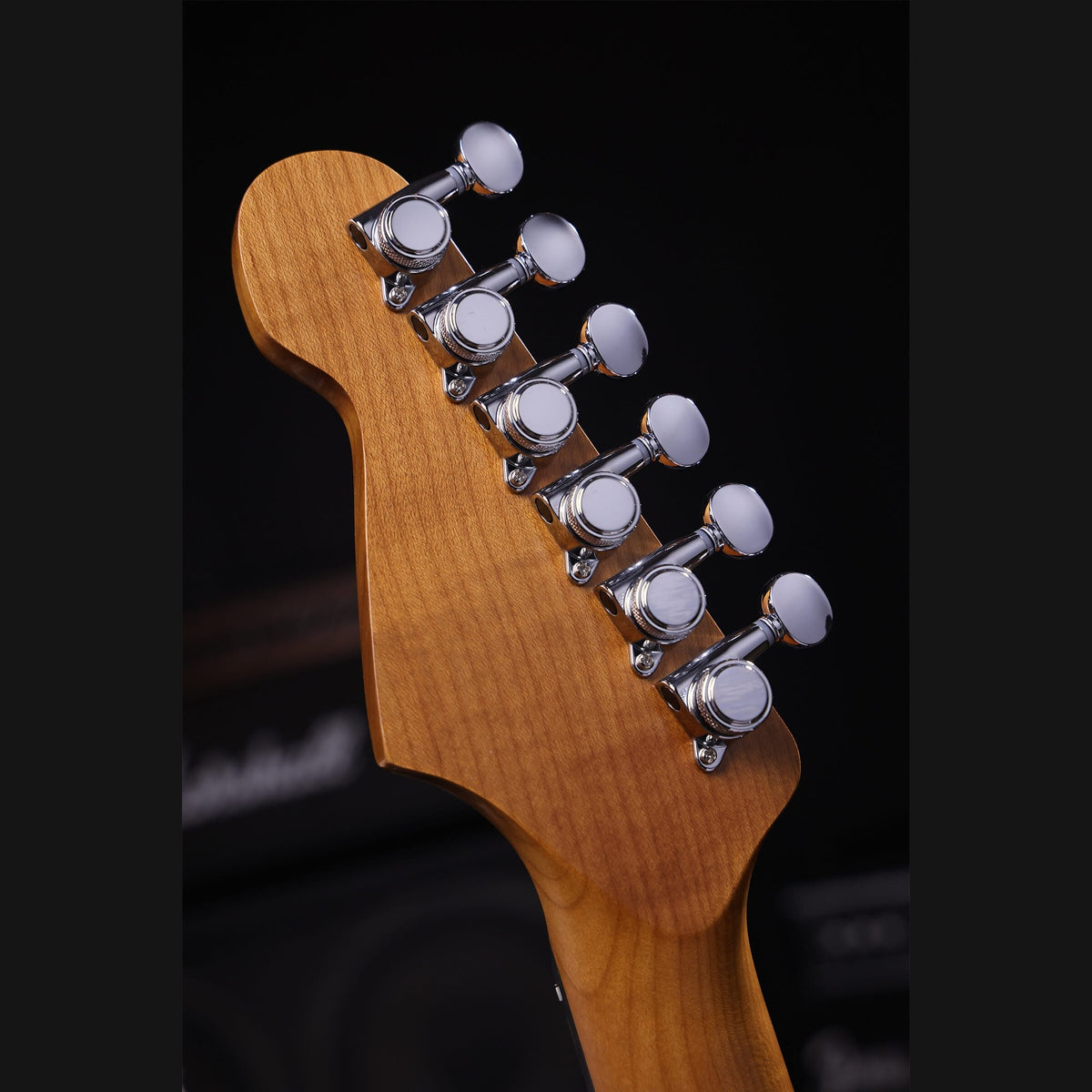 Patina PS-6 LPB R S-style Elektrische Gitaar SSS Alnico V Nitro Relic Paulownia Body Roasted Maple Hals Lake Placid Blue