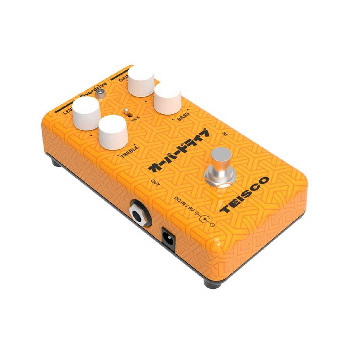 Teisco Overdrive Transparante overdrive met actieve EQ en KICK-schakelaar