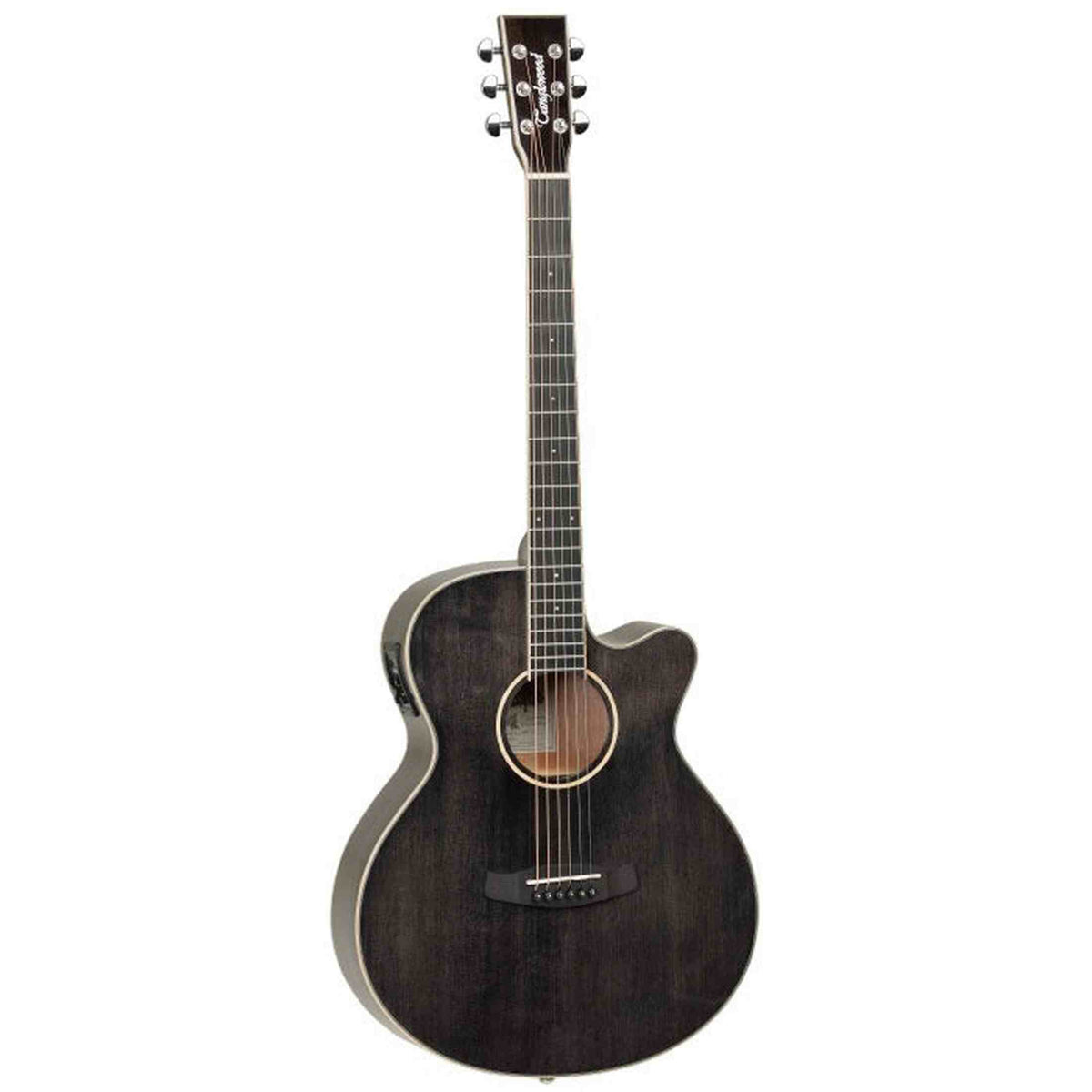 Tanglewood Winterleaf 4 CE BS Super Folk Cutaway Elektro-Akoestische Gitaar Solid Spruce Black Gloss