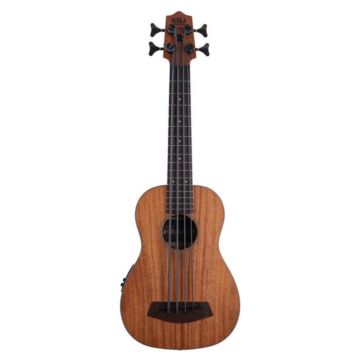Kala Striped Ebony U•BASS® bas ukulele – Gestreept Ebben, Fishman EQ, Hipshot Tuners en Gigbag