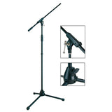 Boston MS-1400-BK Stage Pro Series microfoonstatief met hengel zwart