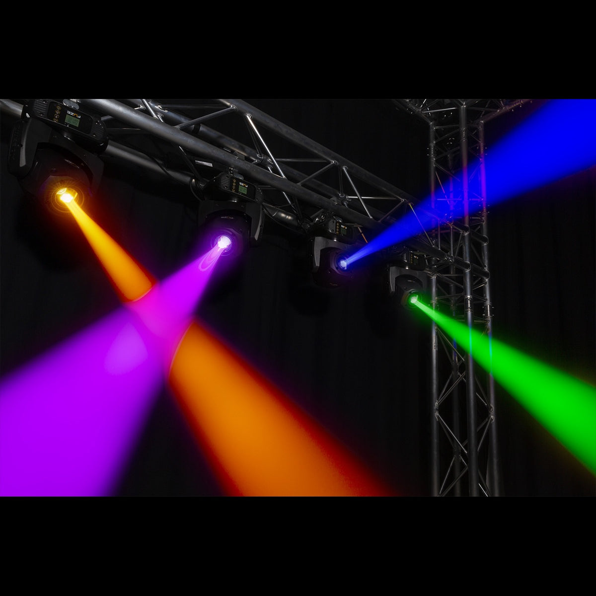 BeamZ Fuze75S LED Spot Moving Head Set van 2 in Flightcase