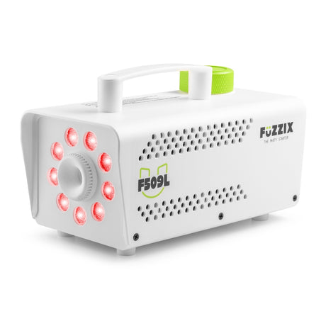 Fuzzix F509LW Party Rookmachine – 500W White Edition met 9x RGB LED’s en Draadloze Afstandsbediening