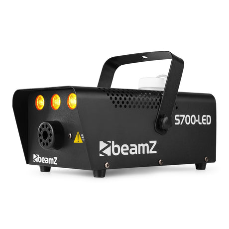 beamZ S700-LED Rookmachine 700W met Amberkleurig Vlameffect en LED-verlichting