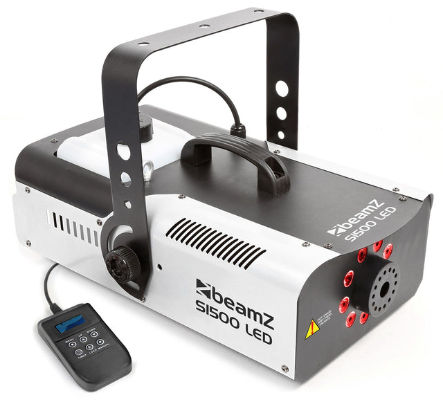 beamZ S1500LED Rookmachine 1500W met 9x 3W RGB LED en DMX-sturing