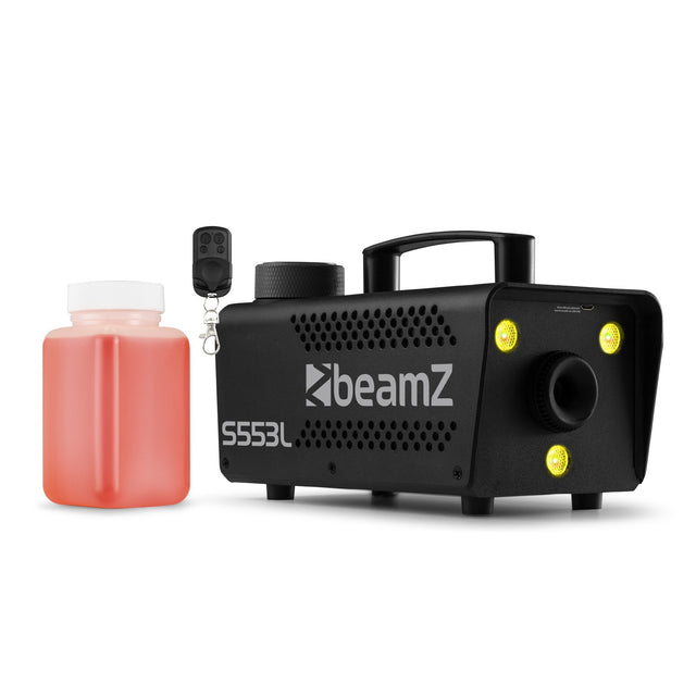 beamZ S553L Rookmachine met RGB LED's en Draadloze Afstandsbediening – 550W