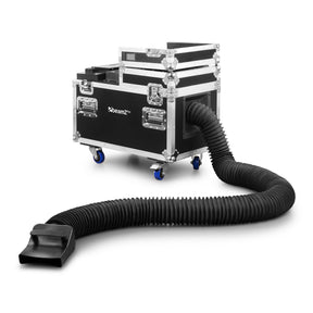 beamZ LF3000 Compacte Low Fog Machine – Ultrasoon Systeem met DMX en Flightcase