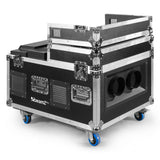 beamZ LF6000 Professionele Low Fog Machine – Ultrasoon, Dubbele Output & Flightcase