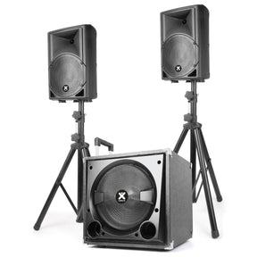 VONYX VX800BT 2.1 Actieve Speakerset 800W met 12 inch Subwoofer, Bluetooth en USB/SD MP3 Speler
