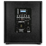 VONYX VX880BT 1000W 2.1 Actieve Speakerset met 15 inch Subwoofer, Bluetooth en Kolomspeakers