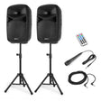 VONYX VPS102A 600W Actieve Speakerset met Bluetooth, USB/SD en 10 inch Woofers