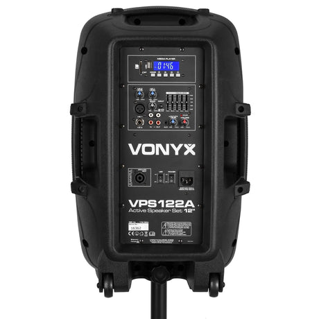 VONYX VPS122A 800W Actieve Speakerset met Bluetooth, USB/SD en 12 inch Woofers