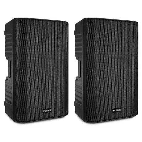 VONYX VSA120S 800W Actieve Stereo Speakerset met Bluetooth, USB Speler en 12 inch Woofers