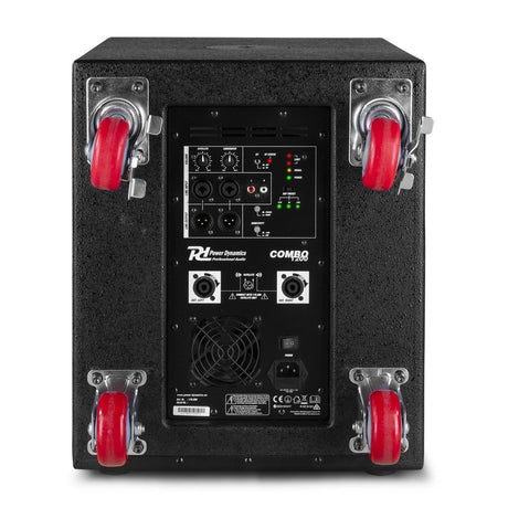 Power Dynamics PD Combo 1200 Geluidssysteem 1200W met 12 inch Subwoofer, DSP en Bluetooth