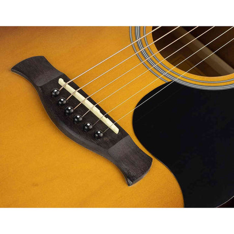 Richwood RD-12-SB akoestische gitaarset – dreadnought, sunburst, met stemapparaat en standaard