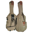 Boston CB-544 contrabashoes 4/4, beige-bruin, 23mm gevoerd, deluxe model, 2 riemen, diverse accessoire vakken