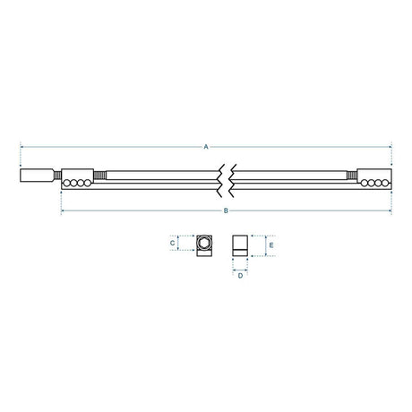 Boston TRO-425-L Halspen Truss Rod 425 mm 6 mm Staaf Single Action G-Style