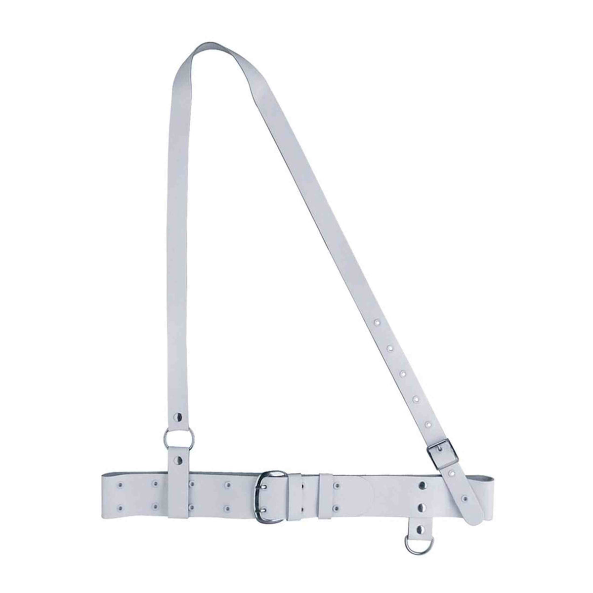 Boston SK10 Koppel, senior model, leder, wit