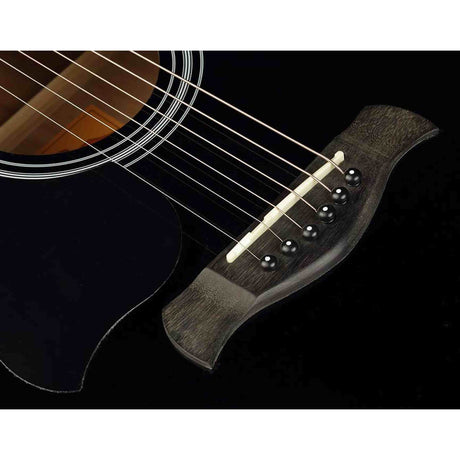 Richwood RD-12LCEBK Artist Series Linkshandige Akoestische Gitaar dreadnought cutaway met actieve EQ zwart