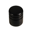 Boston KWE-360 Domed Knop van Ebbenhout met 2 Ringen - 15x18mm