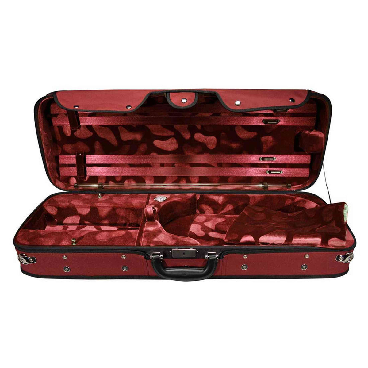 Leonardo VAC-47-RR Pro Series altvioolkoffer oblong verstelbaar rood
