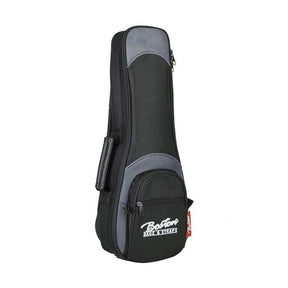 Boston UKS-25-BG Super Packer Gigbag voor Sopraan Ukelele – 25 mm Voering, Zwart/Grijs