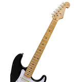 SX SST57-BK elektrische gitaar – 3 single coils, vintage tremolo, zwart + tas