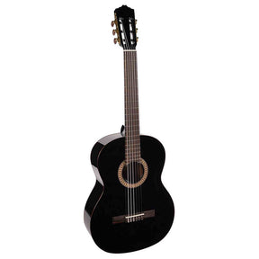 Salvador Cortez CC-22-BK – Klassieke gitaar met massief ceder bovenblad, sapele body en zwarte hoogglans afwerking