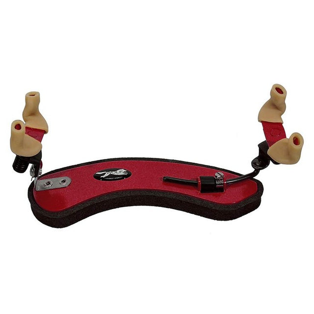 Wolf SR-24-RED shoulder rest for violin, forte secondo, shinning sparkling red, fits 1/2-1/4