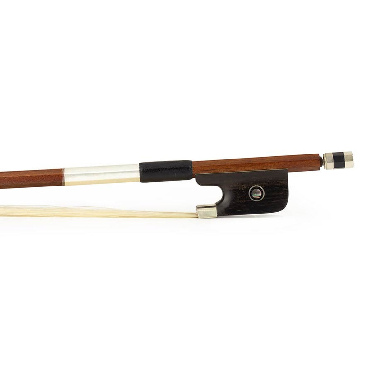 ELS BA-50/14 strijkstok altviool,1/4, pernambuk, achthoekige stok, ebben slof, parijs oog, nikkelen montuur