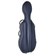 Leonardo CC-144-BU cellokoffer 4/4 gevormd blauw met slot en 2 riemen