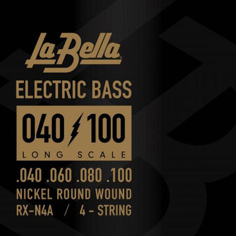 La Bella L-RX-N4A snaren set elektrisch bass, nickel round wound, 040-060-080-100
