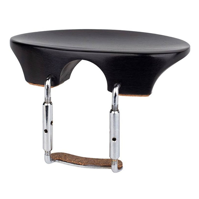 ELS CR-FL-34 violin chinrest 'Flesh'-model, 3/4, ebony
