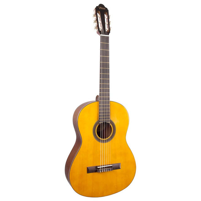 Valencia VC204H klassieke gitaar 4/4 hybride hals, sitka sparren top, nato zij- & achterblad, satin finish antiek
