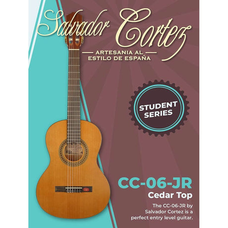 Salvador Cortez CC-06-JR Klassieke Gitaar 3/4 – Student Series