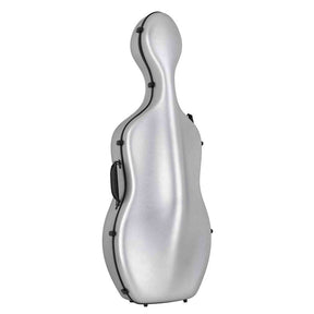 Leonardo CC-644-SL Student Series cellokoffer 4/4 PVC sandwich 4,5 kg geborsteld zilver