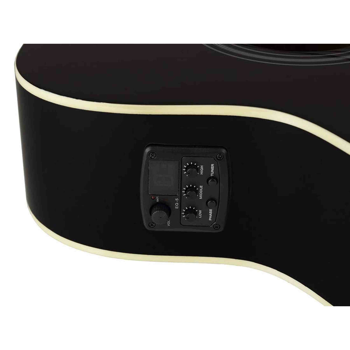 Richwood RA-12-CEBK Artist Series Akoestische Gitaar auditorium cutaway met actieve EQ zwart