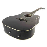 Richwood RA-12-CEBK Artist Series Akoestische Gitaar auditorium cutaway met actieve EQ zwart