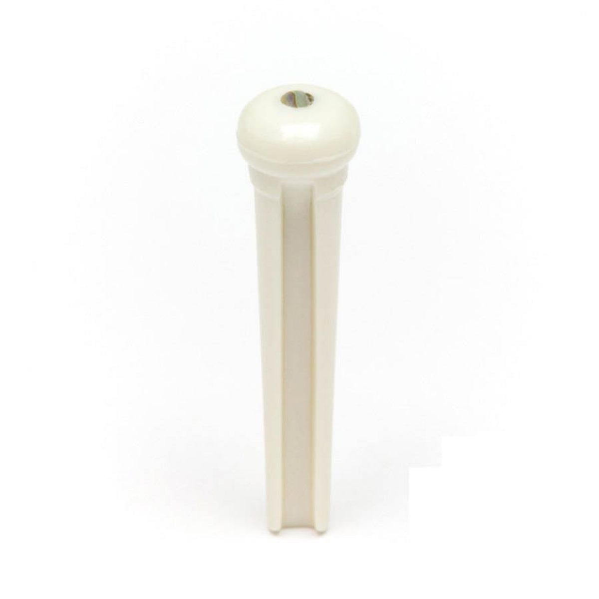 Graph Tech PP-1182-00 Traditional style bridge pins, set of 6, white with 2mm paua shell inlay