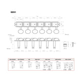 Gotoh GTH13051 SD91 stemmechanieken met HAPM and 05M knoppen, 6L, nikkel