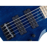 Sire M2+ 5/TBL Marcus Miller 5-Snarige Basgitaar Transparent Blue