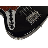 Sire V7+ A4L/BK Marcus Miller 2nd Gen linkshandige 4-snarige zwarte basgitaar