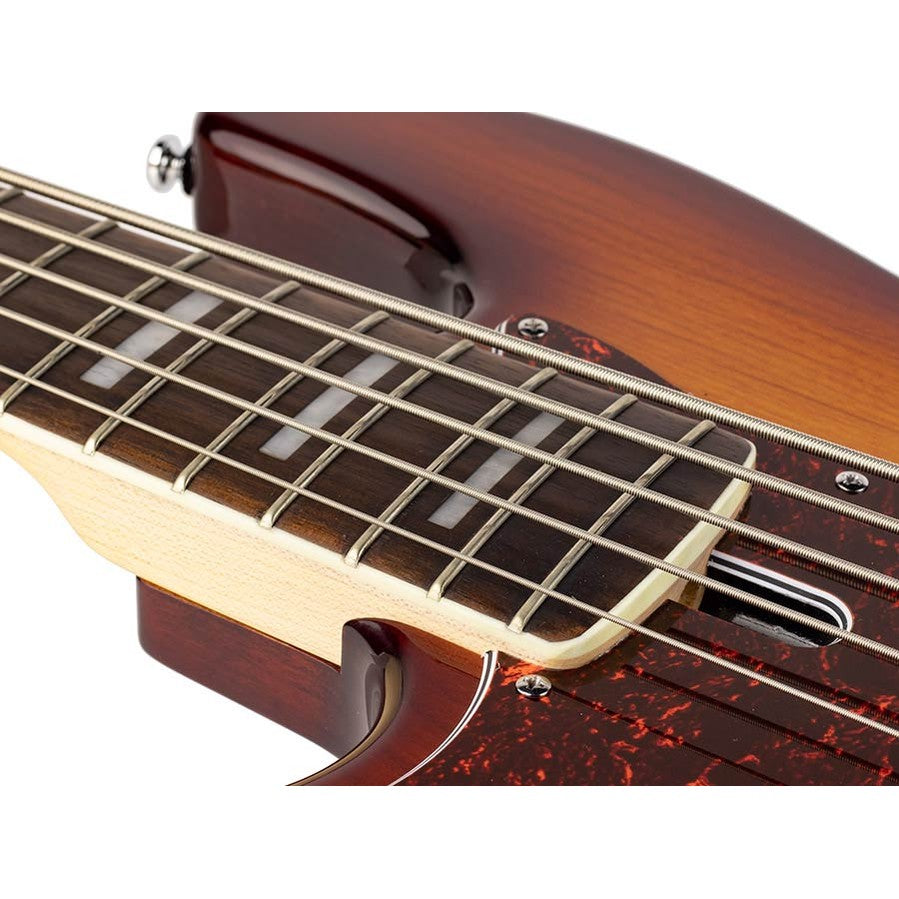 Sire V7+ A5L/TS Marcus Miller 2nd Gen linkshandige 5-snarige Tobacco Sunburst basgitaar