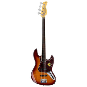 Sire V7+ A4F/TS Marcus Miller 2nd Gen fretless 4-snarige basgitaar Tobacco Sunburst