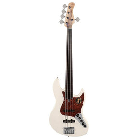 Sire V7+ A5F/AWH Marcus Miller 2nd Gen fretless 5-snarige basgitaar Antique White