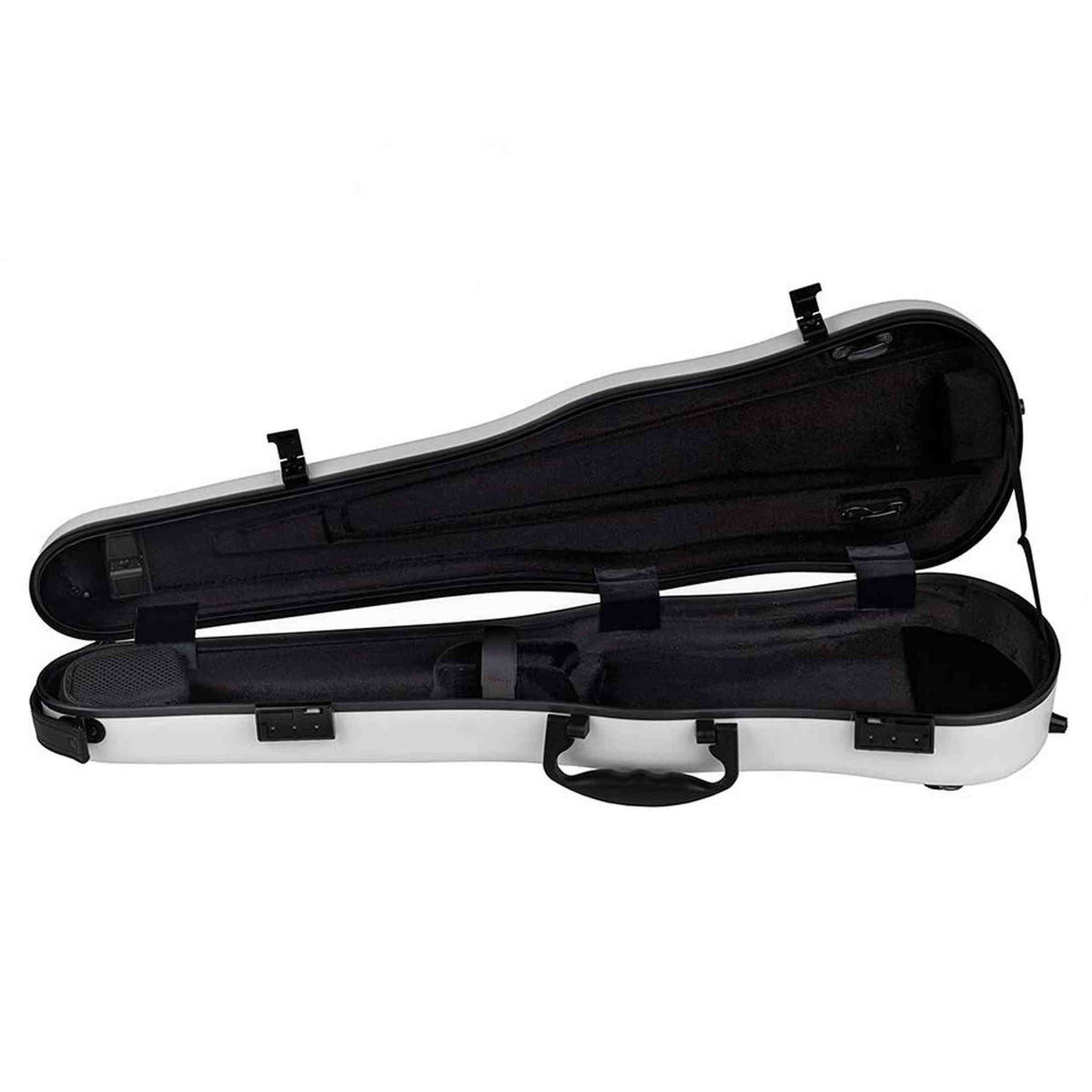 Leonardo VC-70-WH Pro Series vioolkoffer 4/4 shaped carbon wit
