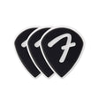 Fender 1984551306 celluloid picks, F grip, 551 vorm, zwart, 3-pack