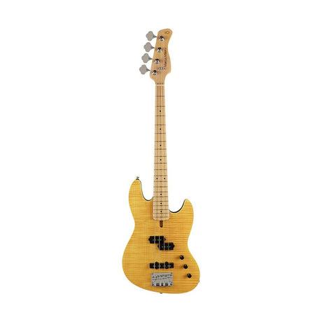 Sire U5 A4/NT Marcus Miller short scale basgitaar 4 snarig passief elzen gevlamd esdoorn natural