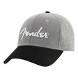 Fender 9190121000 Hipster Dad Hat – Grijs/Zwart, One Size